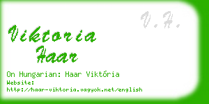 viktoria haar business card